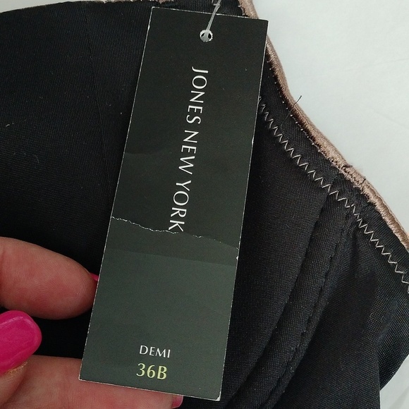 Jones New York 327450 Demi Bra, Black+Mocha, 36B - Picture 6 of 7